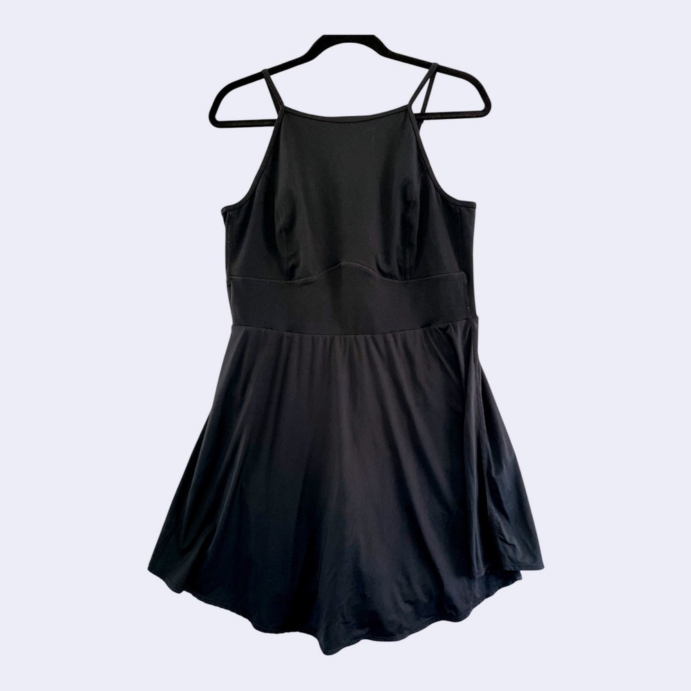 Torrid Active Tennis Dress Womens 0 Black Built-in‎ Shorts High Neck Sleeveless